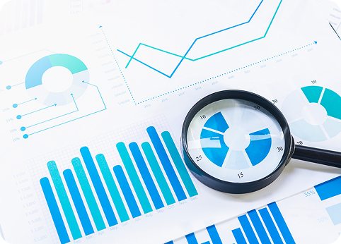 さまざまなグラフのイメージイラスト